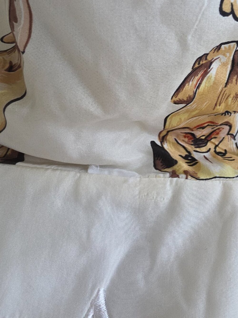Vintage 90s Coaco Silk dog themed lightweight puffer jacket - Picture 7 of 8